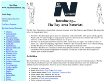 Tablet Screenshot of bayareanaturists.org